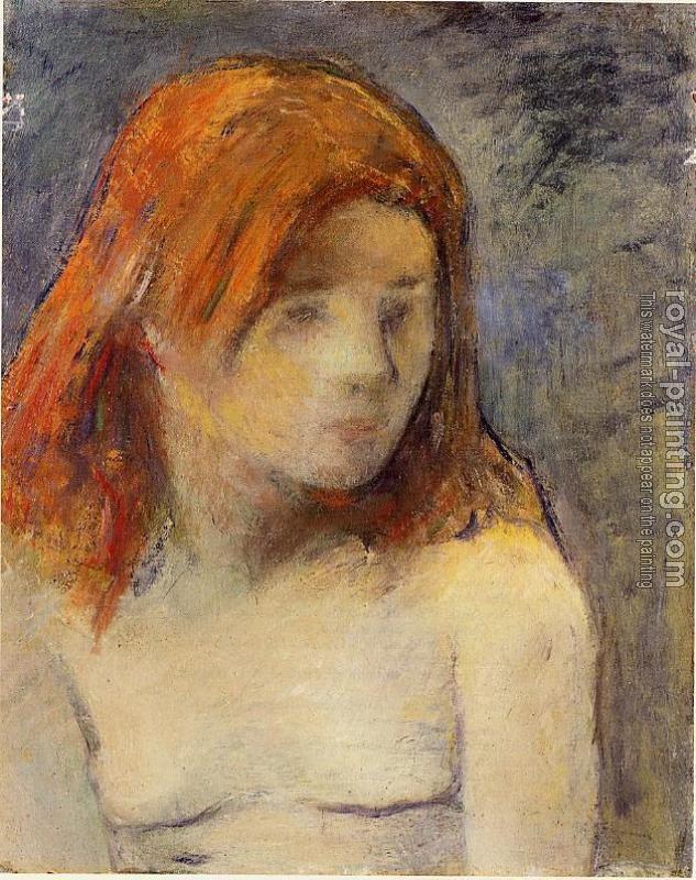 Paul Gauguin : Bust of a Nude Girl